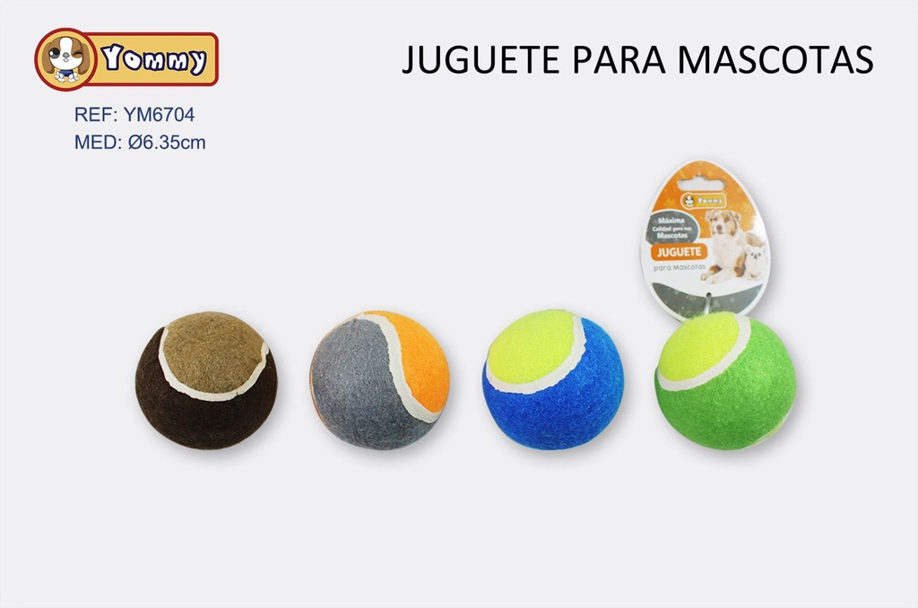 Juguete para mascotas con silbato de goma 6.35cm