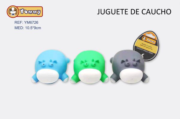 Juguete para mascotas en forma de hipopótamo 10.5*9cm