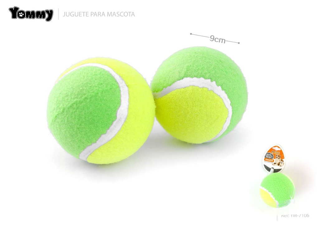 Juguete de tenis A grado diámetro 9 cm - Pelotas y juguetes para perros
