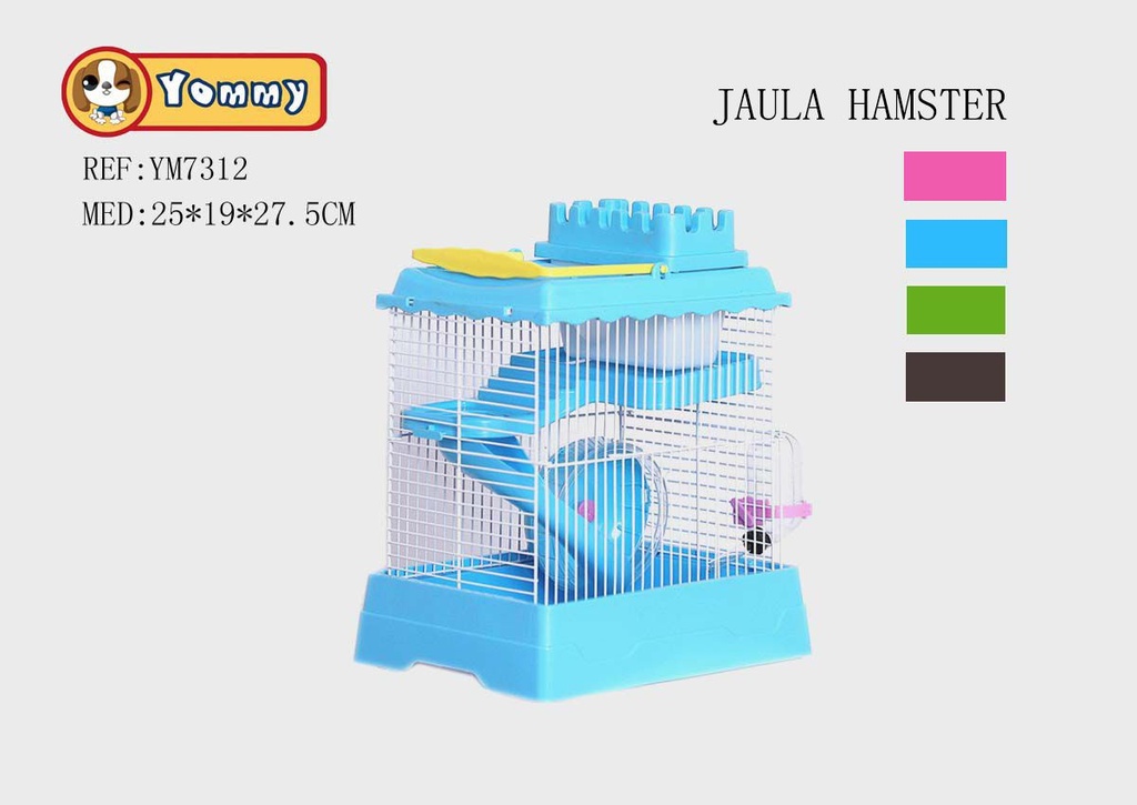 Jaula para hamster 25x19x27.5cm