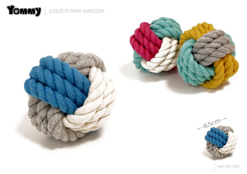 Juguete Bola Cuero 6.5cm - Accesorios para mascotas