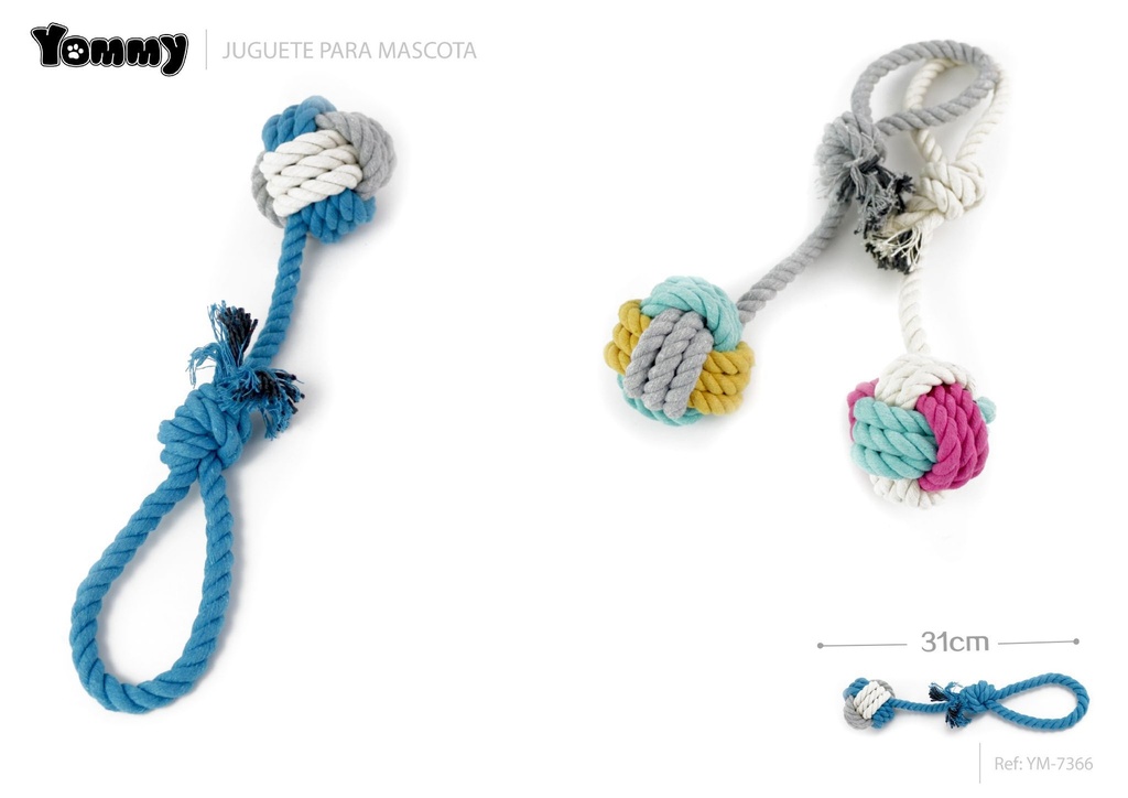 Juguete de bola de cuerda 31 cm - Juguetes para mascotas
