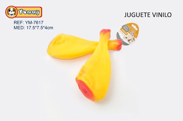 Juguete para mascotas jamón 17.5x7.5x4cm