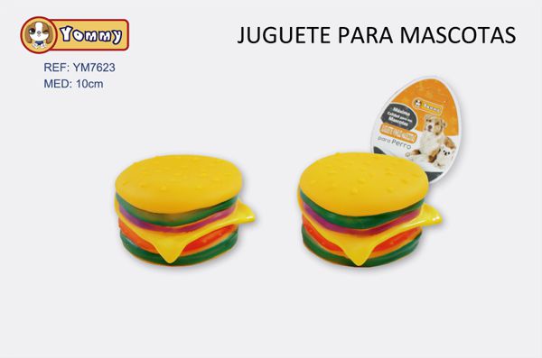 Juguete para mascotas de 10cm de goma