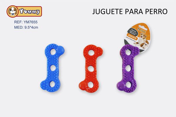 Juguete TPR para mascotas 9.5x4cm para entretenimiento y masticación