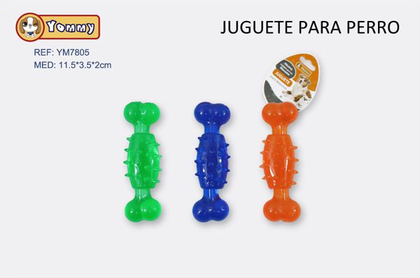 Juguete para mascotas TPR 11.5x3.5x2cm masticable