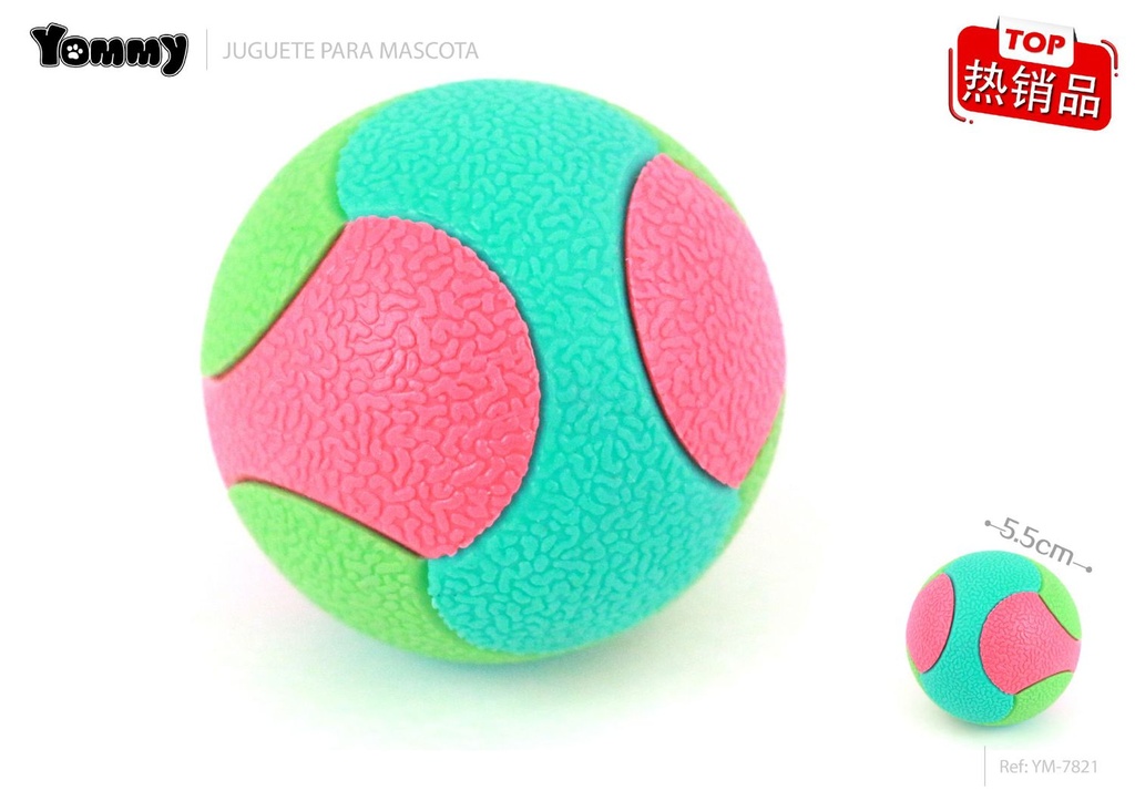 Juguete para mascotas bola TPR dia 5.5cm