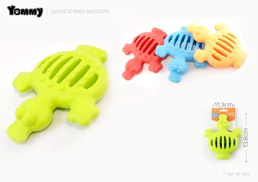 Juguete de goma con forma de pato 13.8x11.3 cm - Juguetes para mascotas