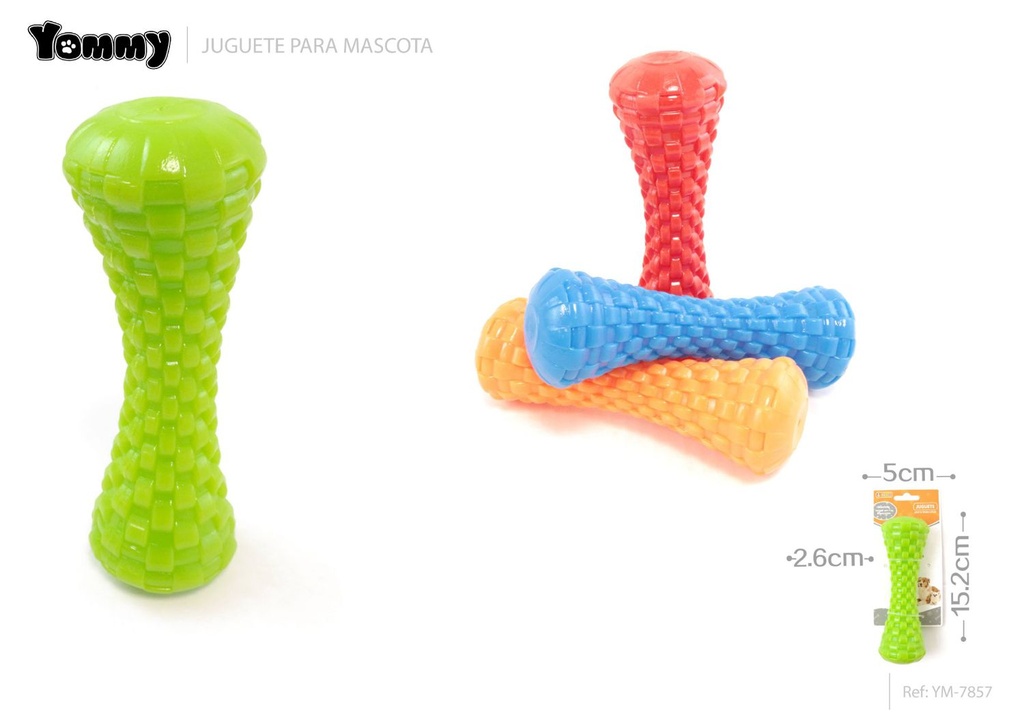 Juguete de goma para mascotas 15.2*5*2.6cm - Divertido para mascotas