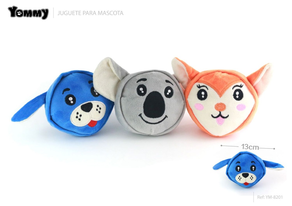 Juguete de peluche en forma de animales dia 13cm para mascotas