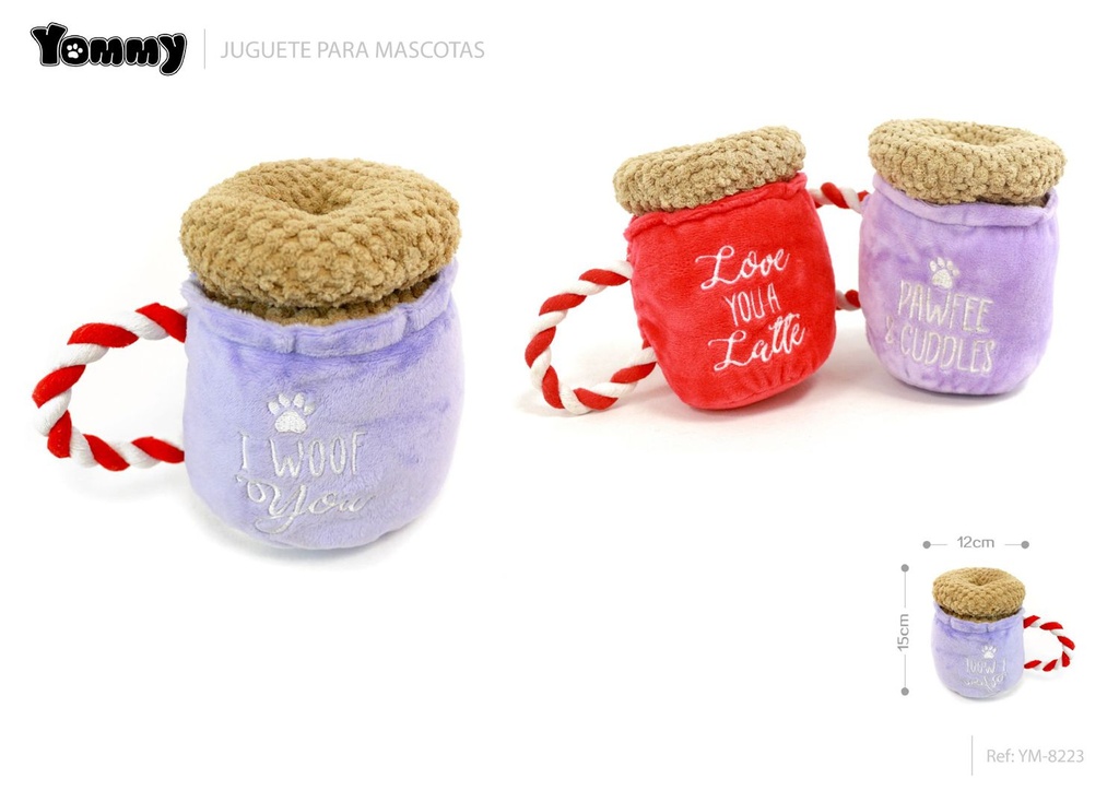 Juguete de peluche para mascotas 15x12 cm - Accesorios para mascotas