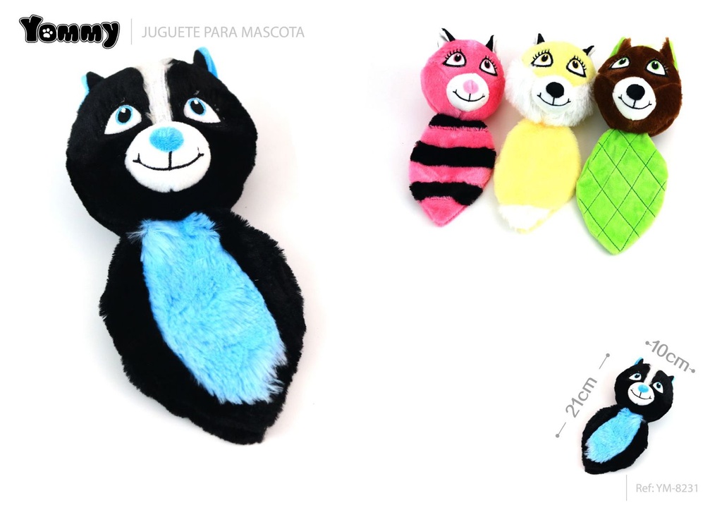 Juguete de peluche para mascotas 21x10cm con sonido