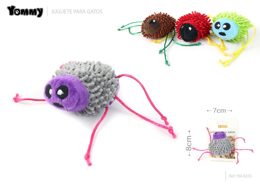Juguete para mascotas con forma de insecto 8*7 cm - Juguete para gatos