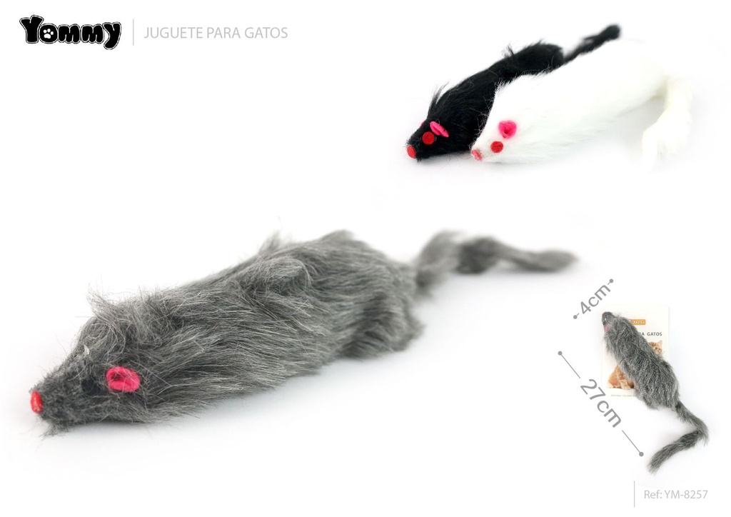 Ratón de juguete grande 27*4 cm - Juguetes para gatos