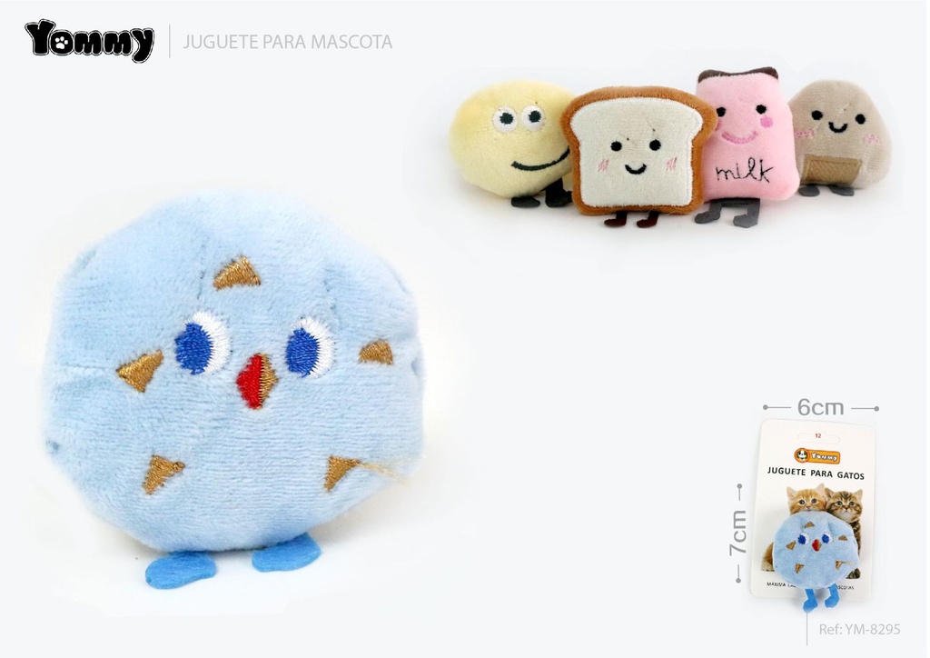 Juguete de peluche para mascotas 6x7cm