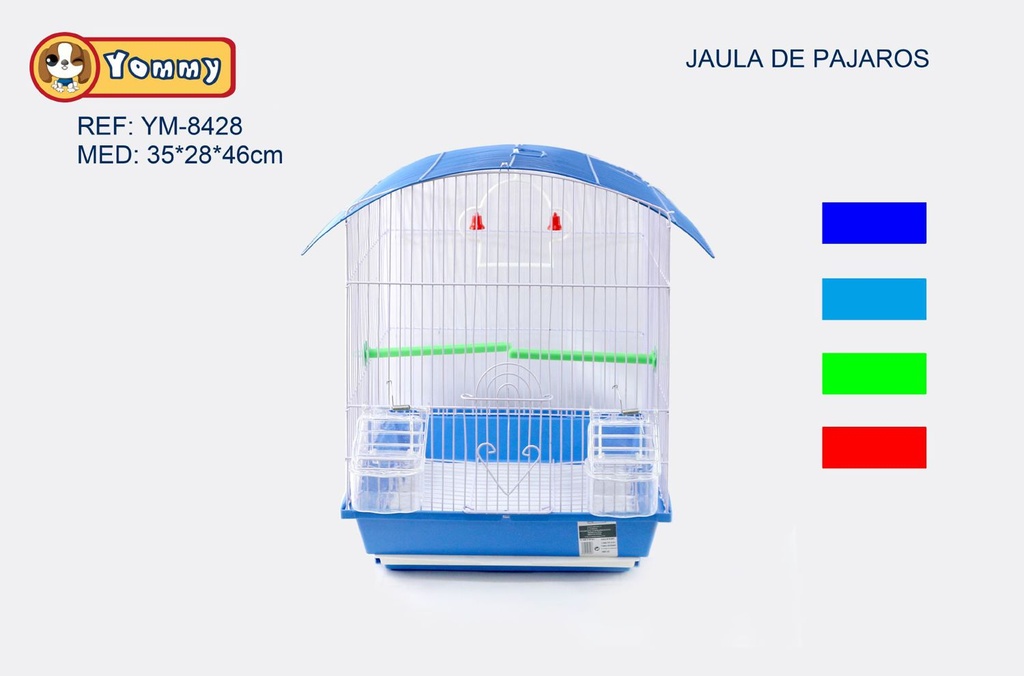 Jaula para pájaros 35x28x46cm