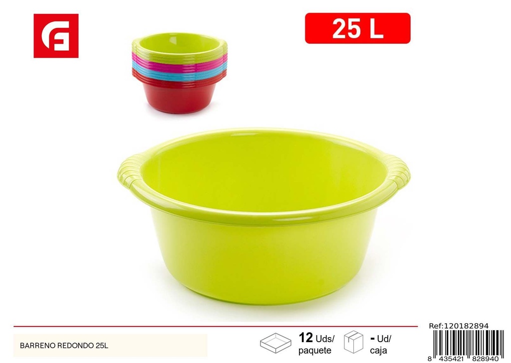 Barreno redondo de 25L - Accesorios de cocina
