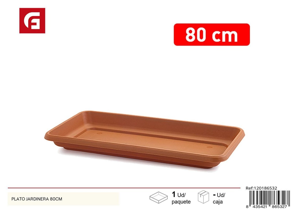 Plato jardinera de plástico 80cm resistente