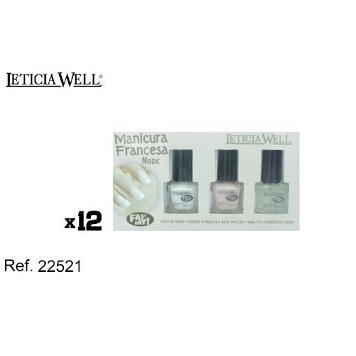 Esmalte manicura francesa nude 12/u LW 22521 para uñas