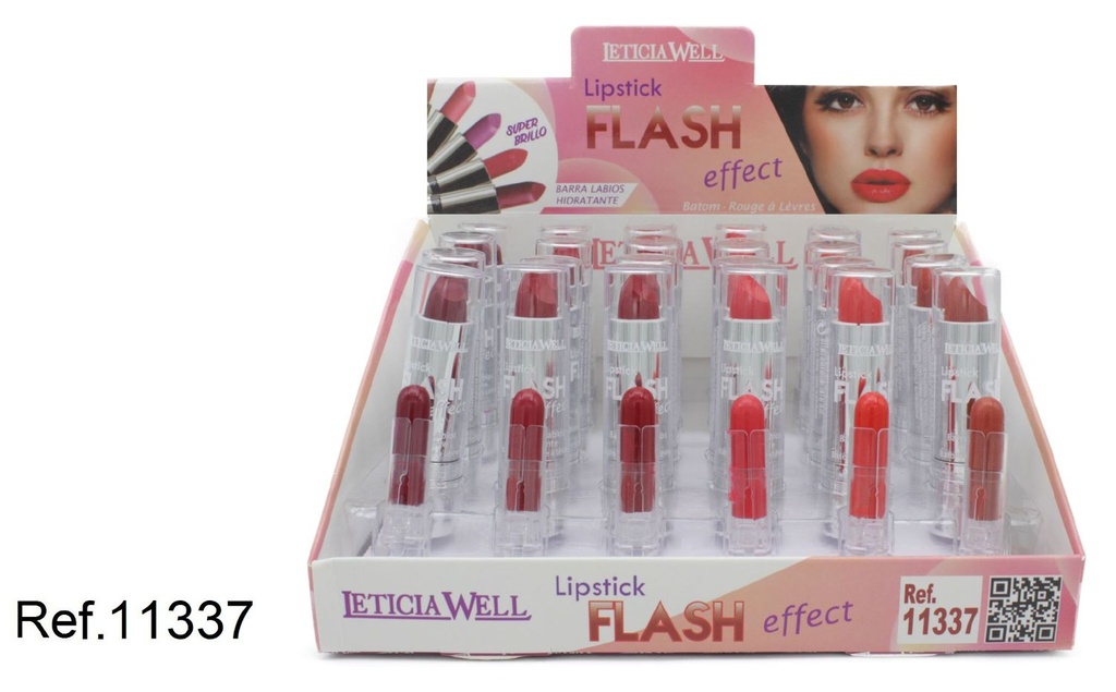 Barra de labios Flash plata 24/u 11337 Leticia Well