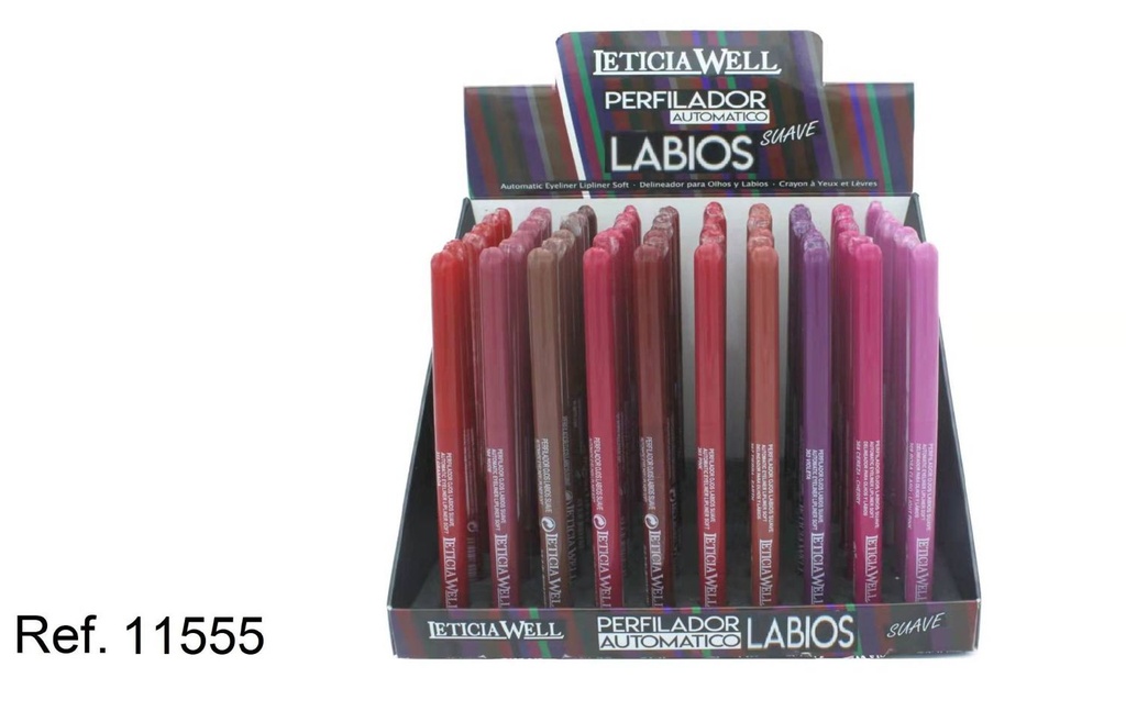 Exp. lápiz labios automático 60/u 11555 LW para maquillaje