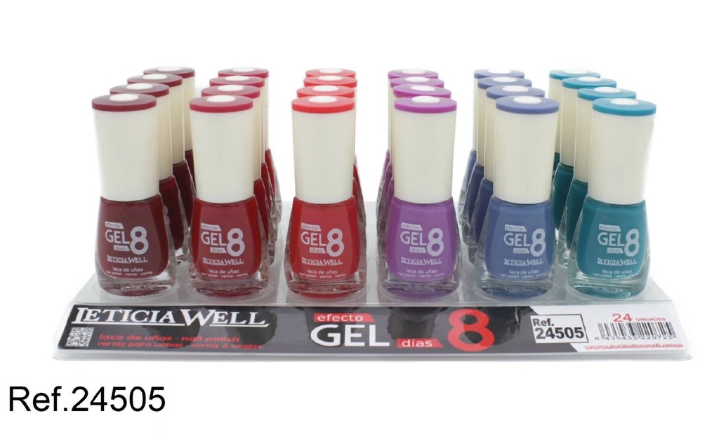 Esmalte de uñas efecto gel 8D 24 unidades belleza