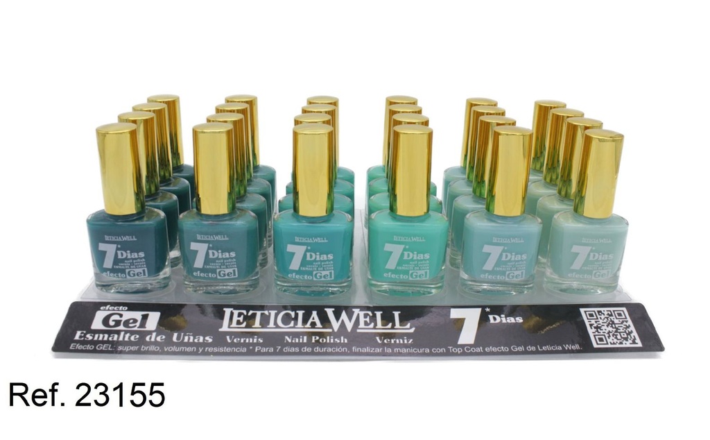 Esmalte de uñas efecto gel 7D 24/u Leticia Well