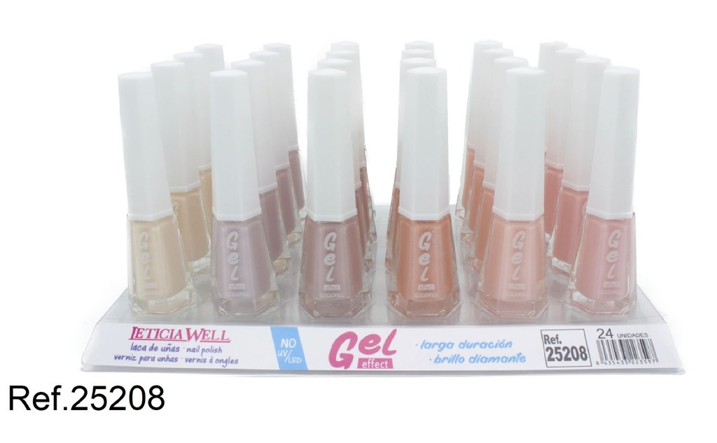 Laca de uñas efecto gel 24/u Leticia Well