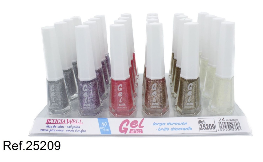 Laca de uñas gel efecto 24/u Leticia Well