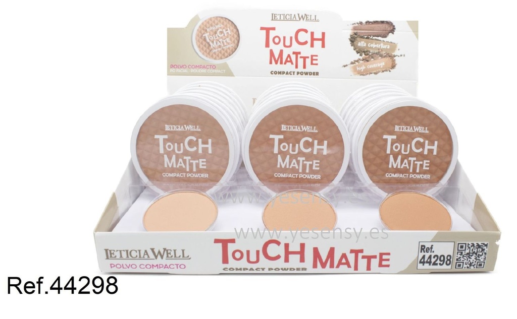 Polvo compacto Touch Matte 18/u 44298 L.W para maquillaje