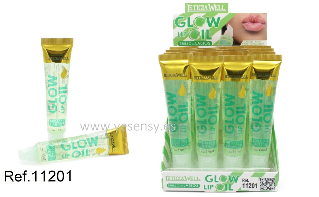 Brillo de labios glow lip oil 16/U 11201 Leticia Well para maquillaje