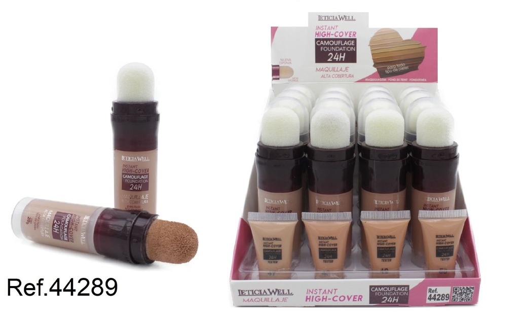 Corrector de maquillaje con esponja 16/u 44289 - Cosméticos