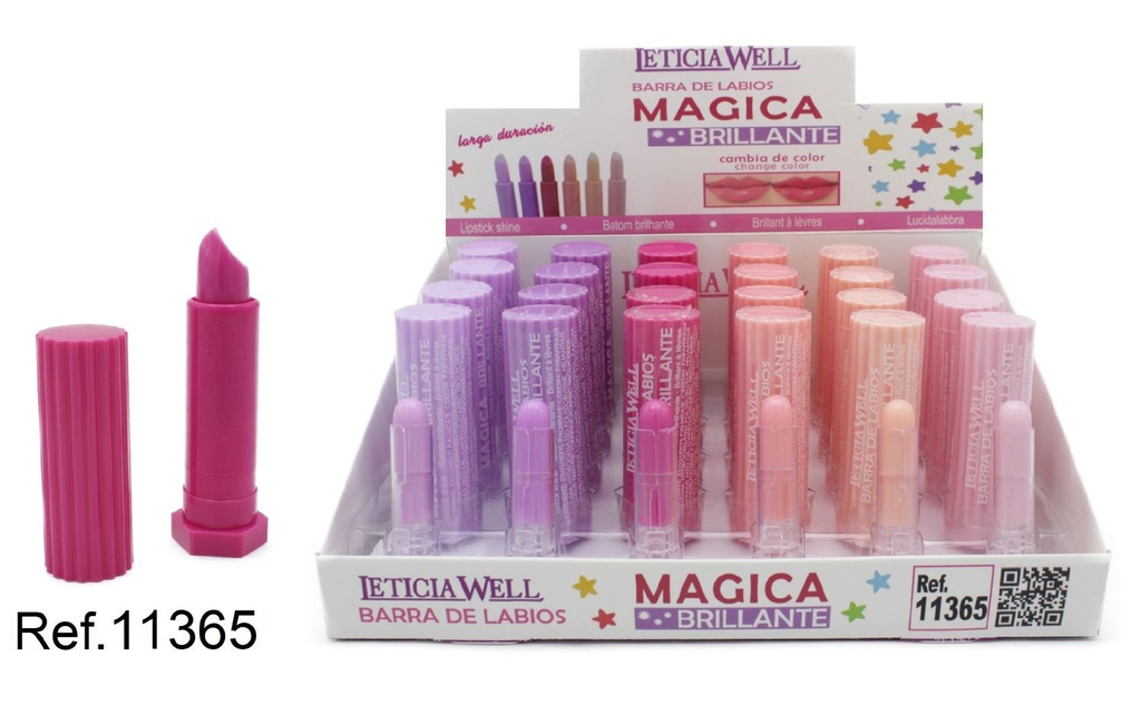 Barras de labios mágicas brillantes 24H 24 unidades - Maquillaje labial