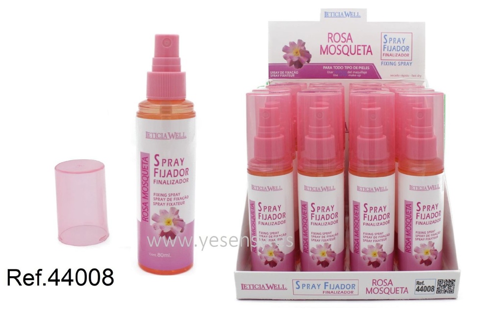 Spray finalizador rosa mosqueta 16/u Leticia Well