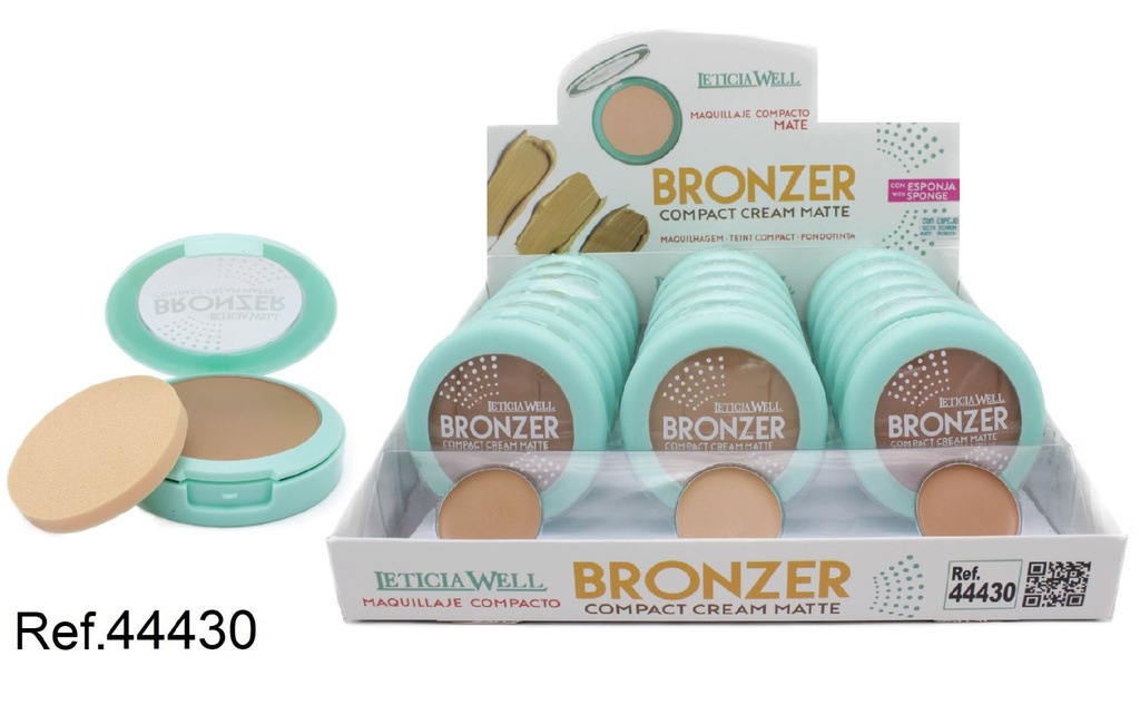 Crema bronceadora compacta mate 18/u 44430