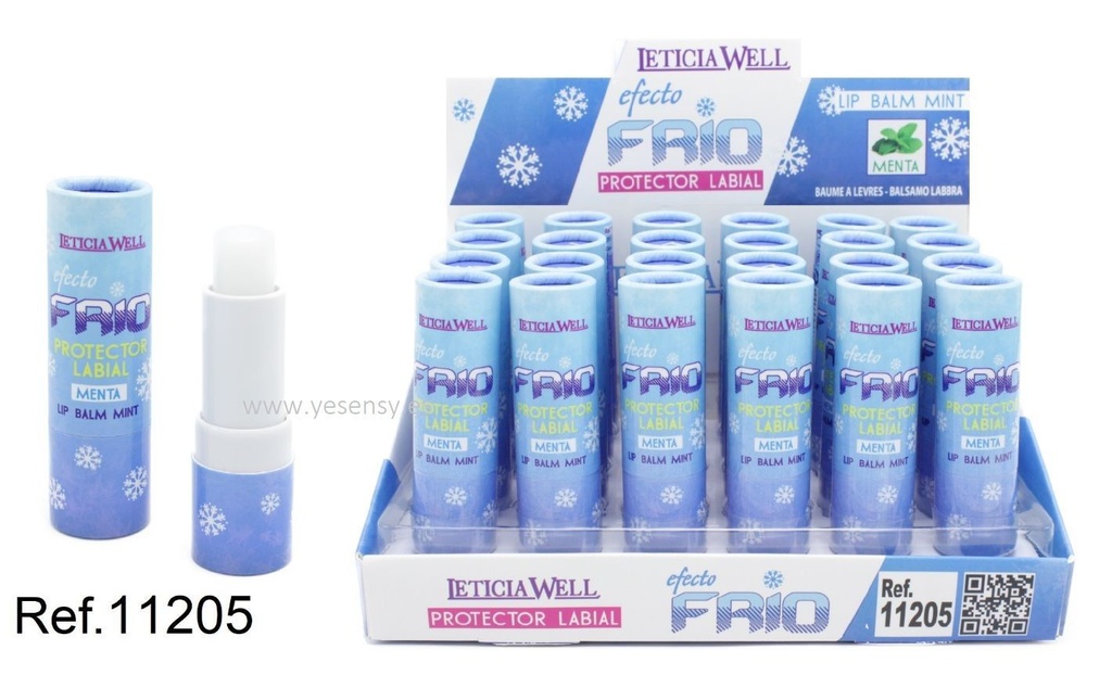 Protector labial efecto frío menta 24/u 11205