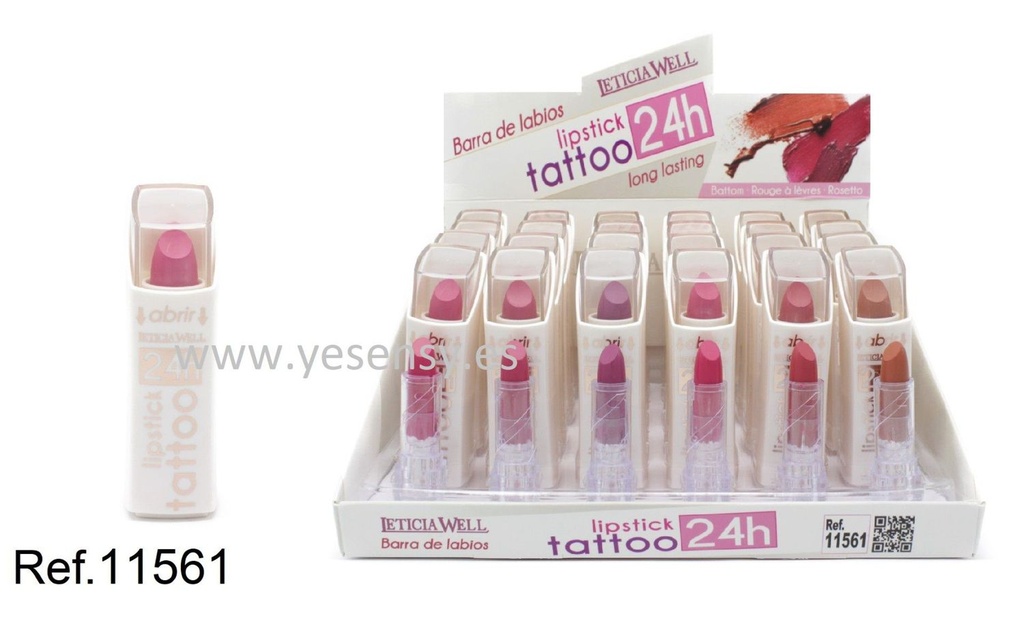 Barra de labios Tattoo 24h 24/u 11561 para maquillaje