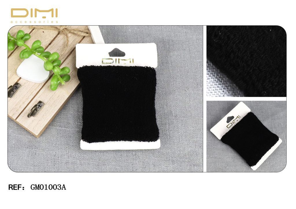 Goma ancha negra (24 uds) - Accesorios de peinado y moda