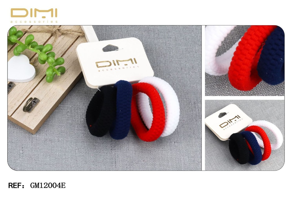 Goma de pelo 5 cm (24 unidades) - Accesorios para cabello