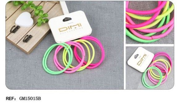 GOMA COLOR 5CM 24/U - Gomas de Cabello de Color 5 cm 