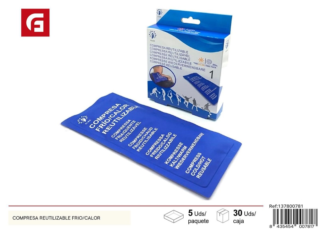 Compresa reutilizable frío/calor