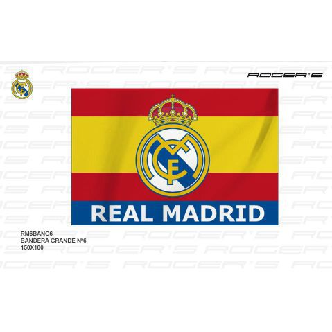 Bandera combinada RM6BANG6 (Real Madrid) grande N6