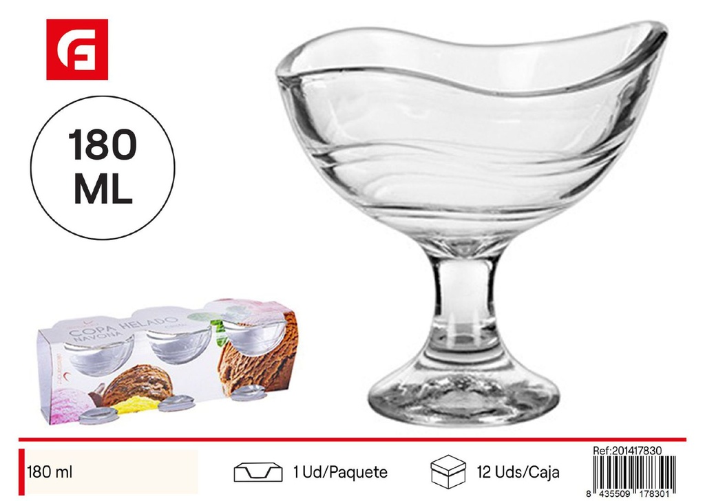 Copa de cristal para helado Nova 180 ml - Vidrio y cerámica