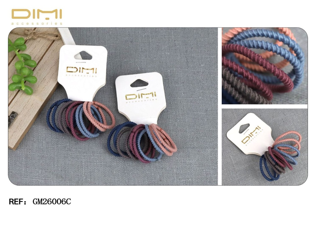 Gomitas (4 cm - 24 uds) - Accesorios de peinado y moda