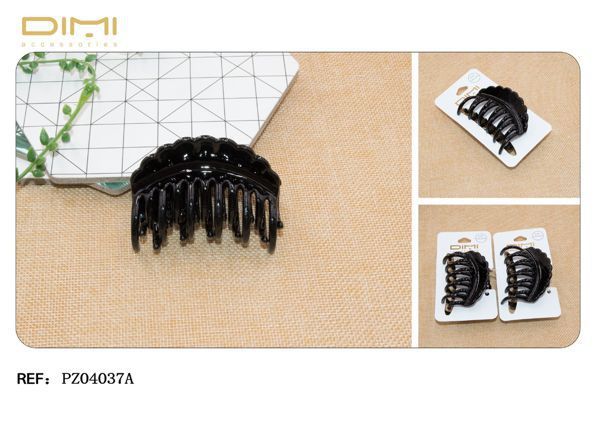 Pinza para el cabello negra 12 unidades - Accesorios para el cabello