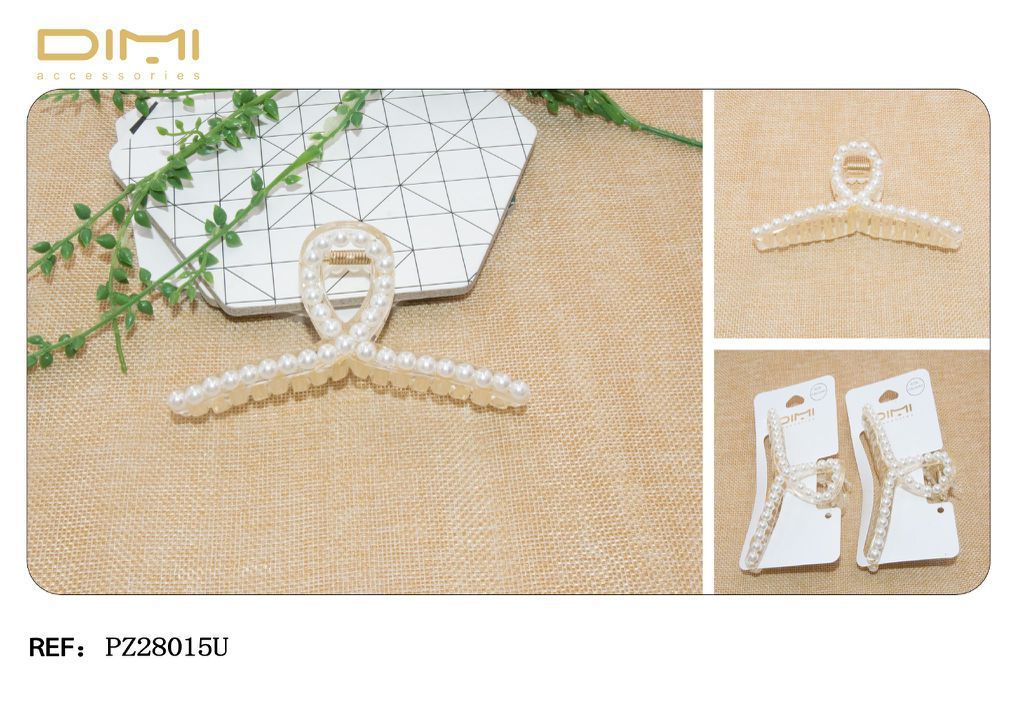 Pinza con perlas 11cm 12/U PZ28016U - Accesorios para el cabello