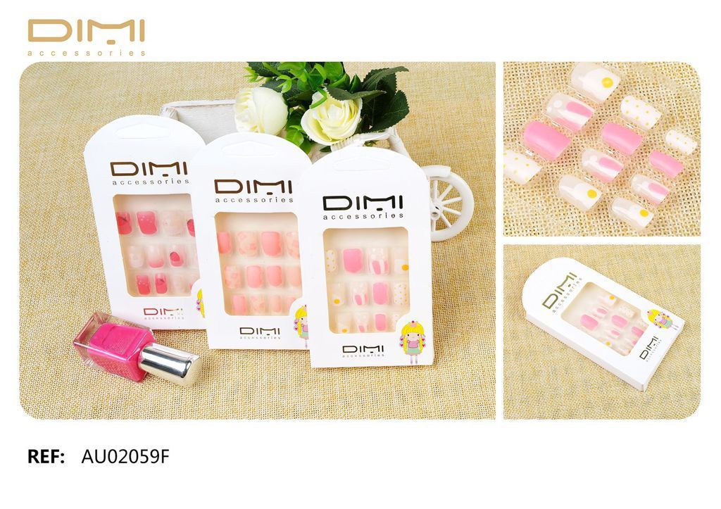 Uñas Postizas 12 Uds - Uñas diminutas y productos de manicura