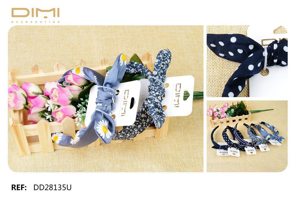 DIADEMAS C/LAZO 12/U DD28135U DM - Accesorios para el cabello