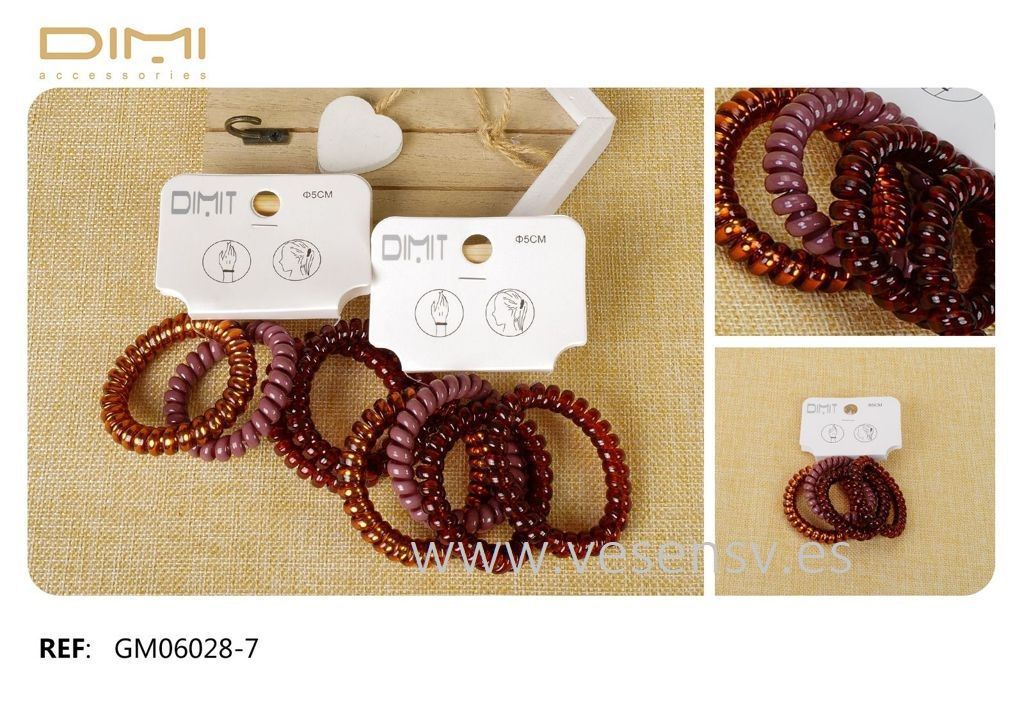 Coletero Cable 12 Uds - Coletas y accesorios para el cabello