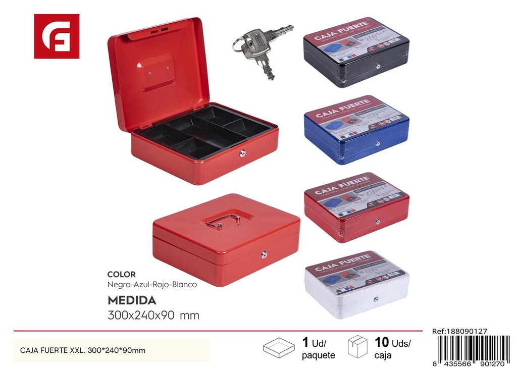 Caja fuerte XXL 300x240x90 mm - Ferretería y seguridad